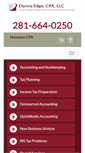 Mobile Screenshot of donnaedgecpa.com